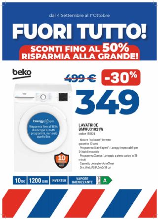 LAVATRICE BEKO BMWU31021W